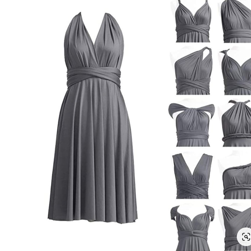 Sakura Midi - Convertible Semi-Formal Dress by Henkaa (plus)
